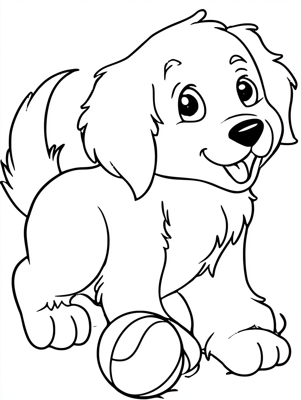 Cute Kawaii Puppy Coloring Pages for Kids, 15 Adorable Dog Breeds Coloring Book, Printable Coloring Sheets, Digital Download, Kids Activity