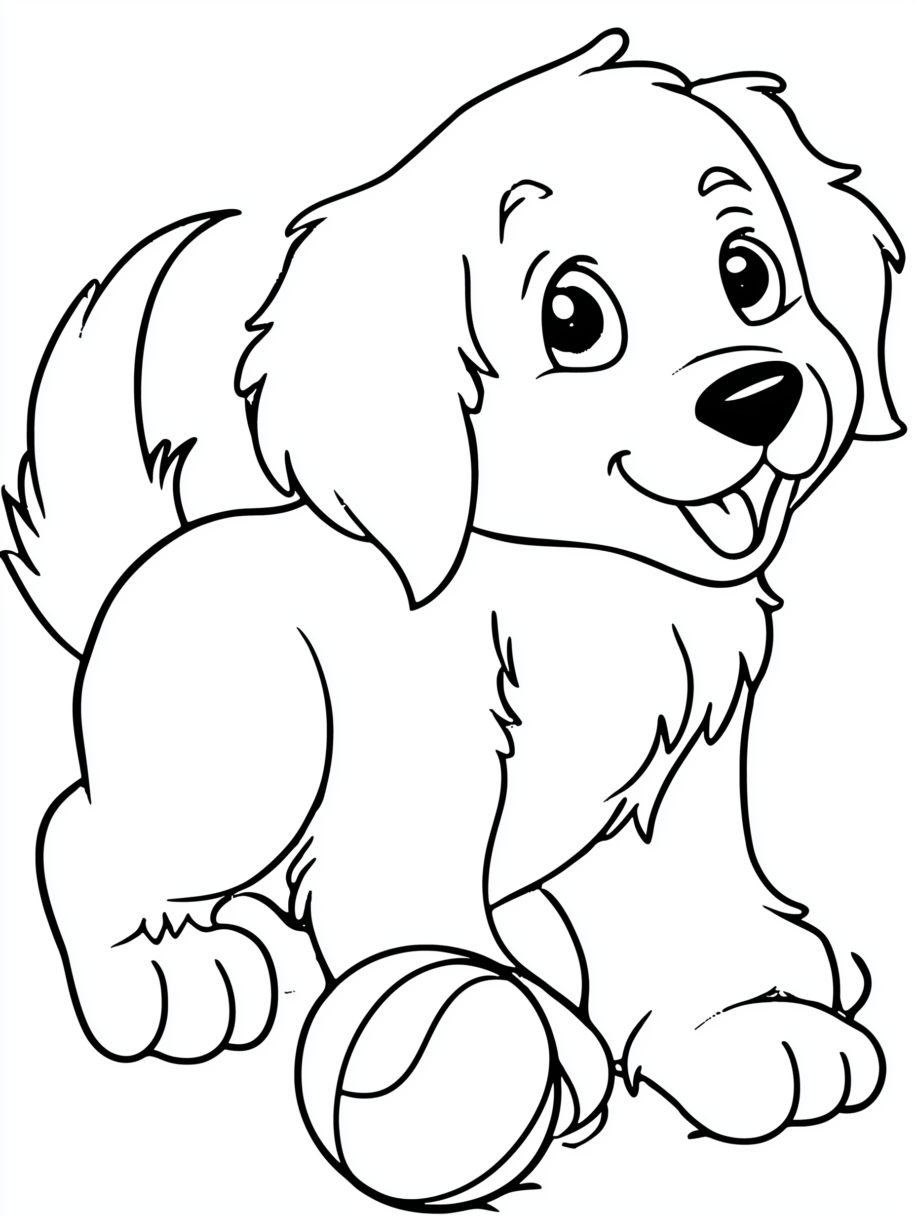 Cute Kawaii Puppy Coloring Pages for Kids, 15 Adorable Dog Breeds Coloring Book, Printable Coloring Sheets, Digital Download, Kids Activity