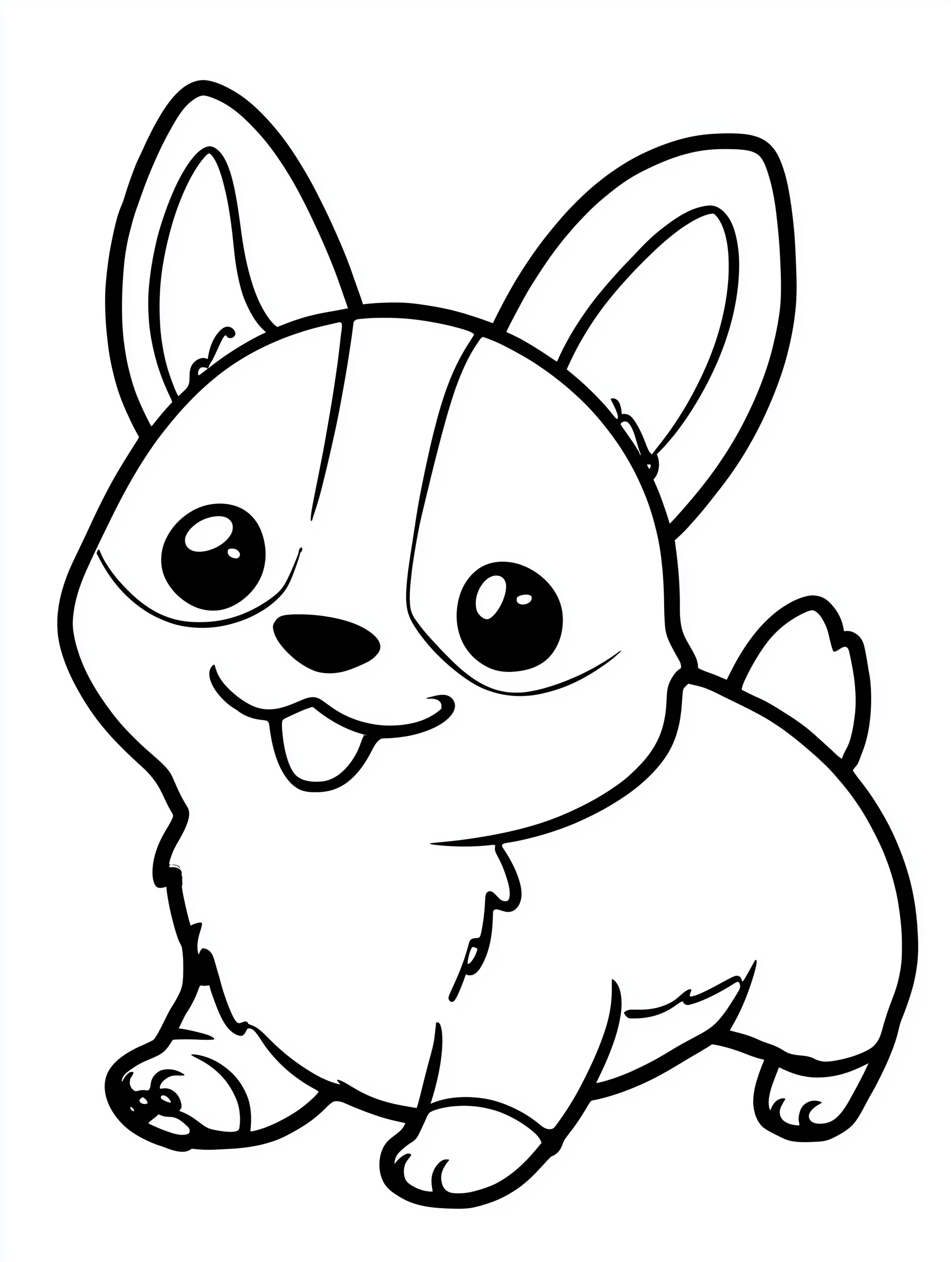 Cute Kawaii Puppy Coloring Pages for Kids, 15 Adorable Dog Breeds Coloring Book, Printable Coloring Sheets, Digital Download, Kids Activity