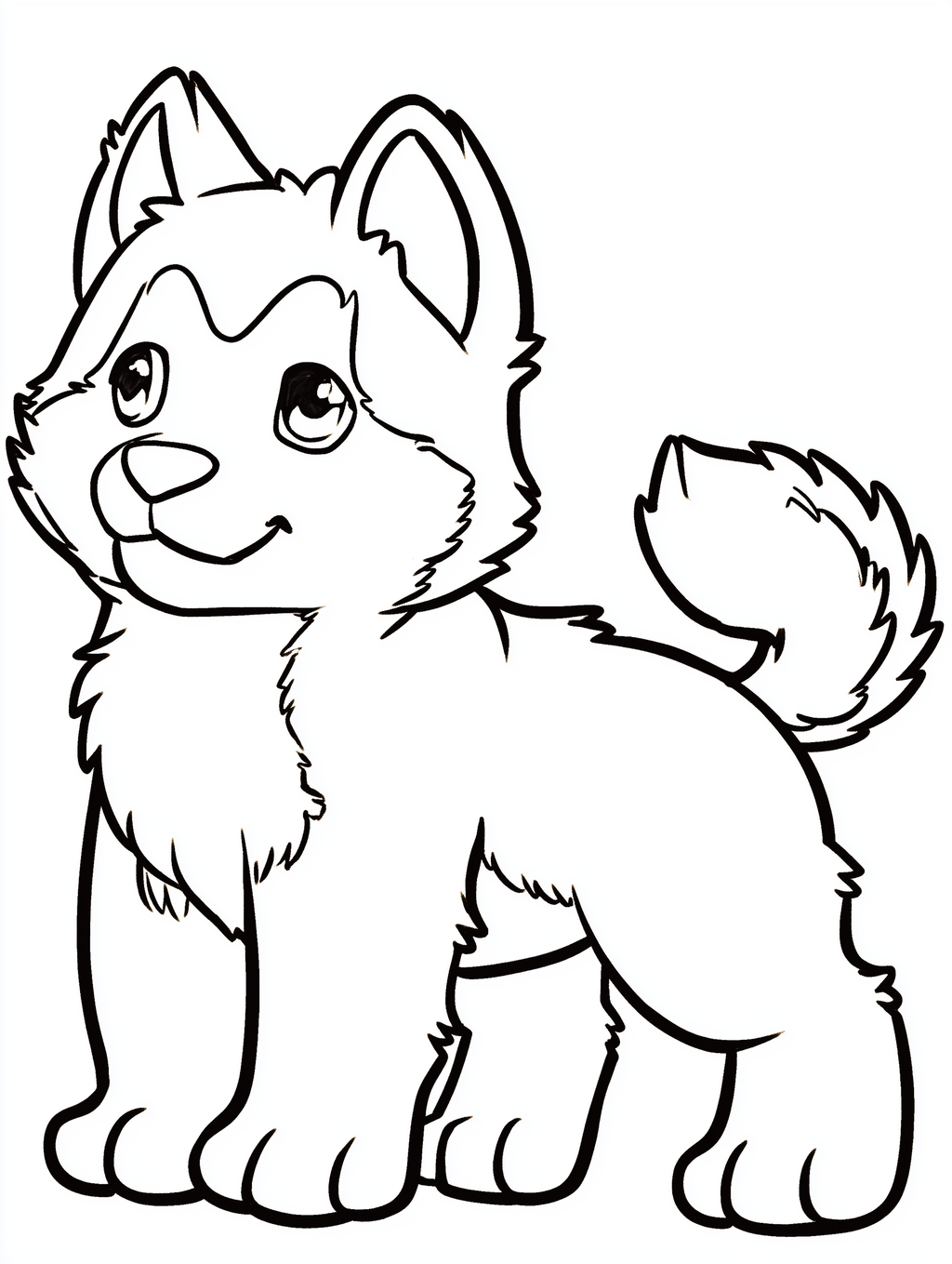 Cute Kawaii Puppy Coloring Pages for Kids, 15 Adorable Dog Breeds Coloring Book, Printable Coloring Sheets, Digital Download, Kids Activity