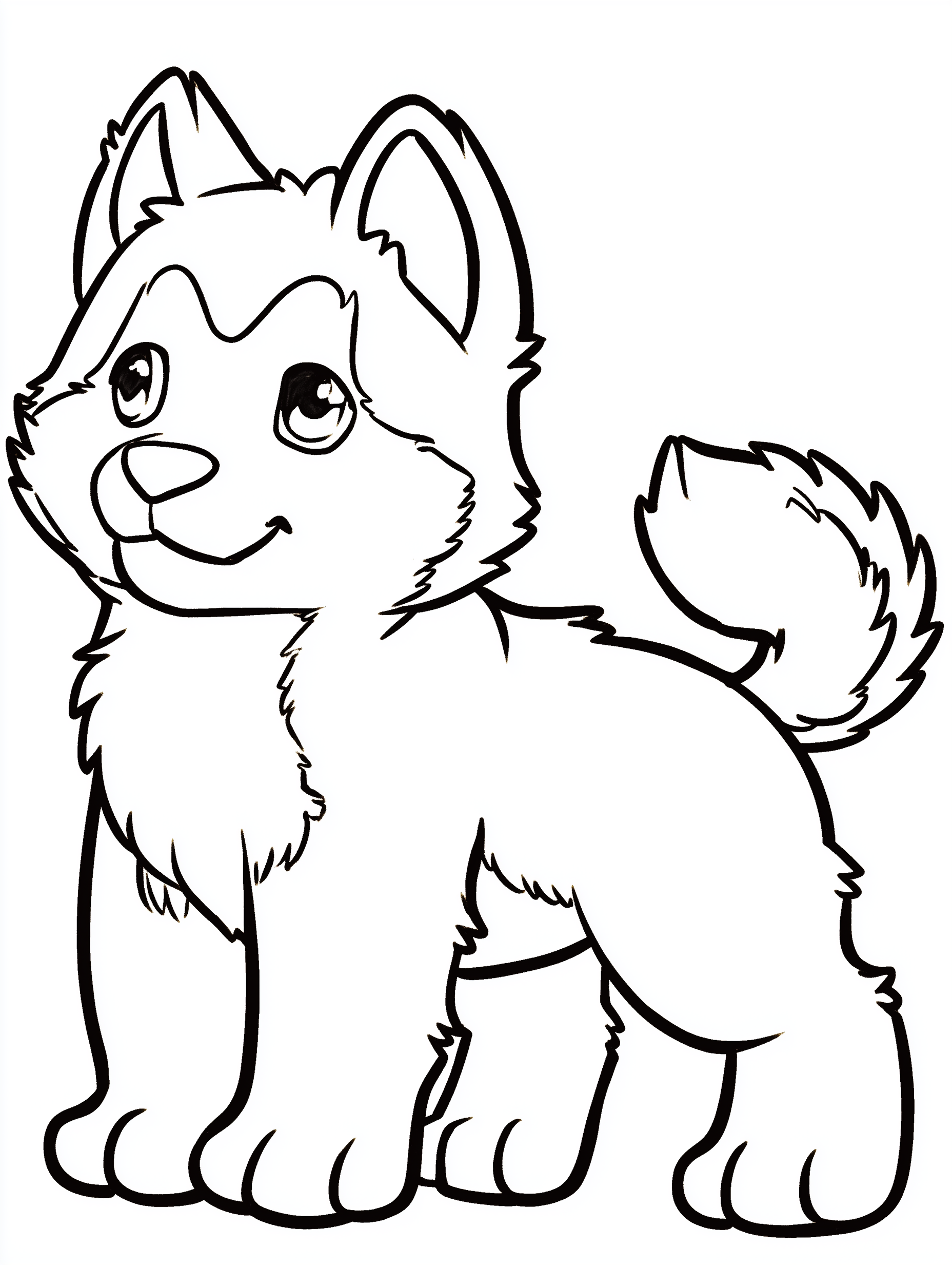 Cute Kawaii Puppy Coloring Pages for Kids, 15 Adorable Dog Breeds Coloring Book, Printable Coloring Sheets, Digital Download, Kids Activity