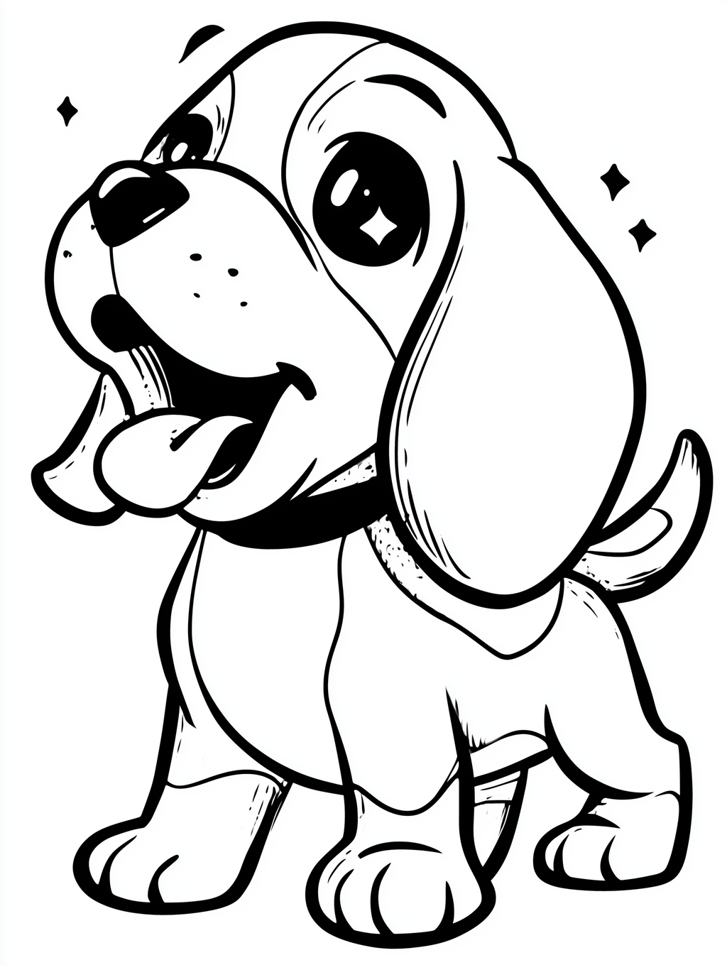 Cute Kawaii Puppy Coloring Pages for Kids, 15 Adorable Dog Breeds Coloring Book, Printable Coloring Sheets, Digital Download, Kids Activity