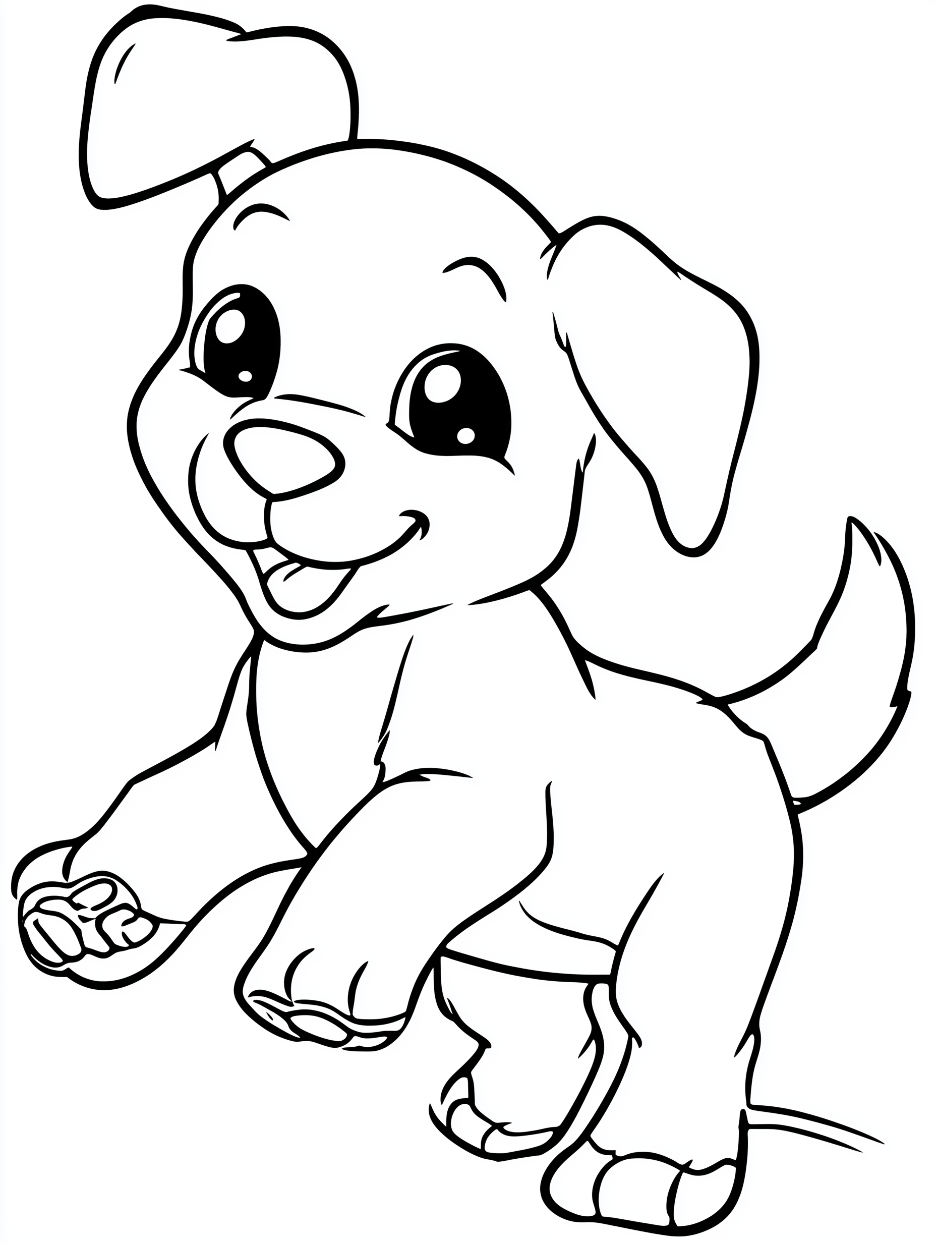 Cute Kawaii Puppy Coloring Pages for Kids, 15 Adorable Dog Breeds Coloring Book, Printable Coloring Sheets, Digital Download, Kids Activity