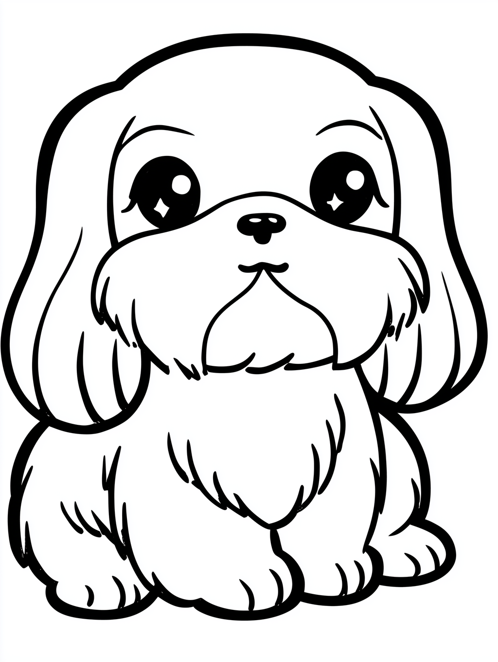 Cute Kawaii Puppy Coloring Pages for Kids, 15 Adorable Dog Breeds Coloring Book, Printable Coloring Sheets, Digital Download, Kids Activity