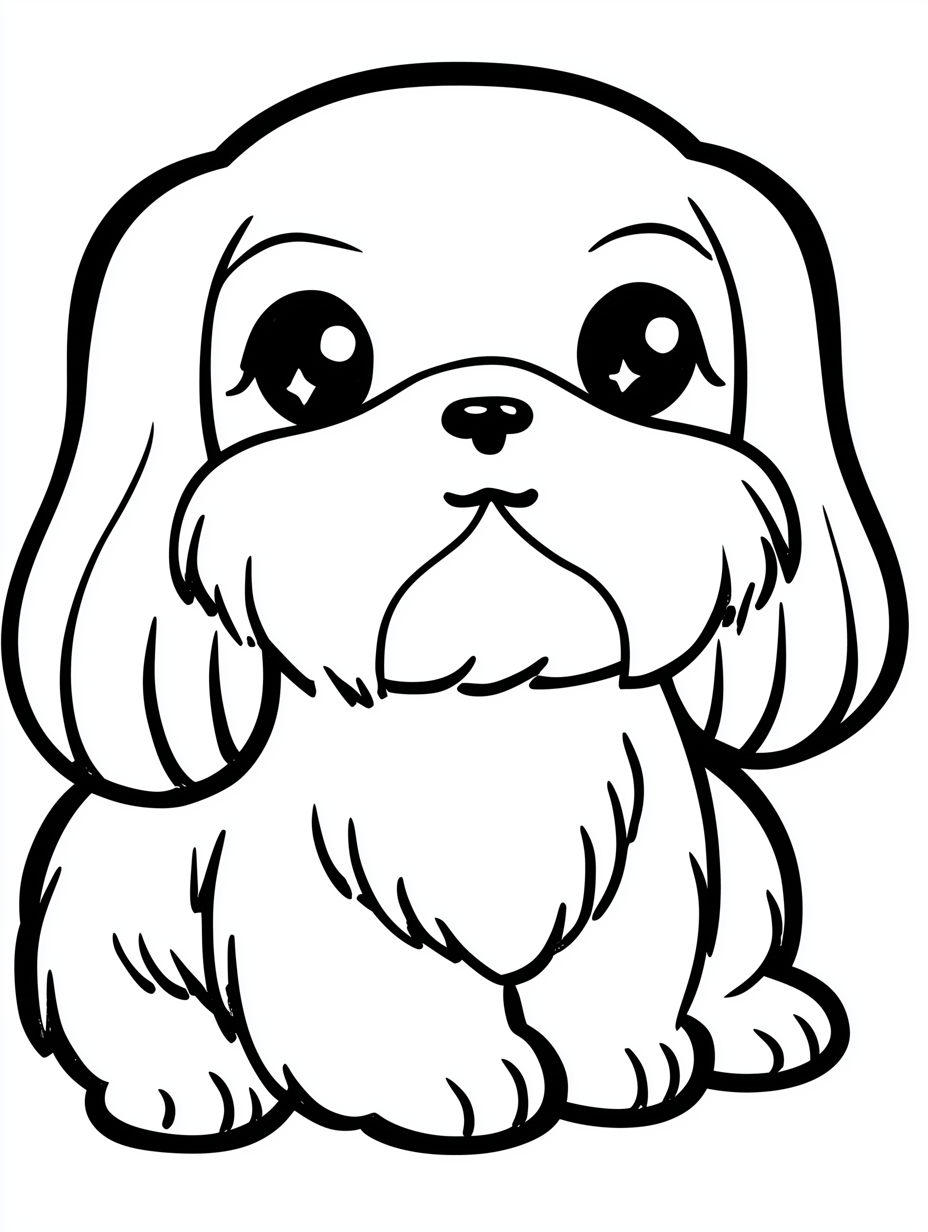 Cute Kawaii Puppy Coloring Pages for Kids, 15 Adorable Dog Breeds Coloring Book, Printable Coloring Sheets, Digital Download, Kids Activity