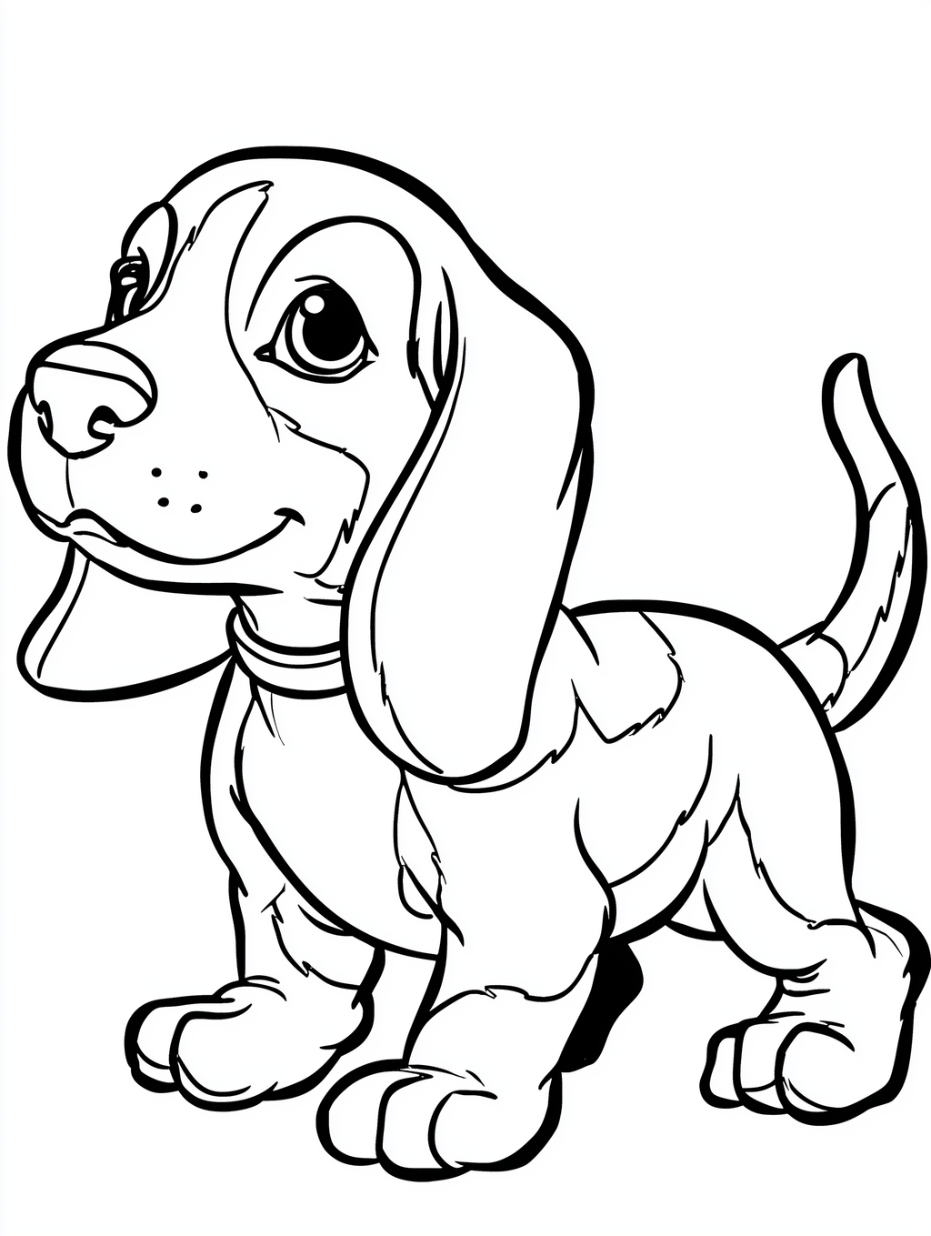 Cartoon Puppy Coloring Pages PDF - 15 Fun Dog Breeds, Kids Activity