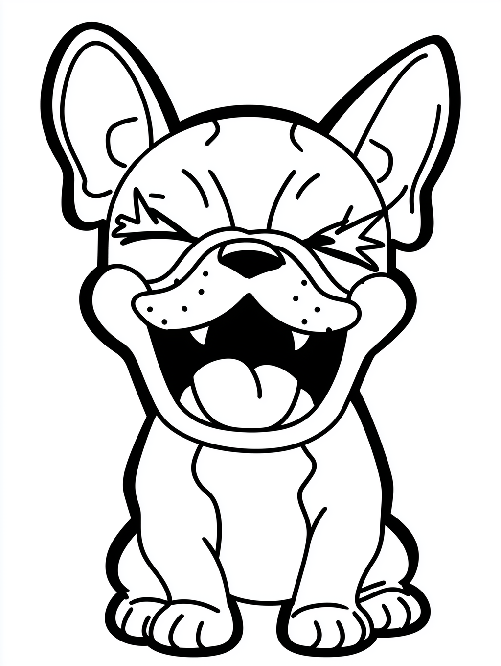 French Bulldog Coloring Book PDF - 20 Kawaii Puppy Pages, Kids Activity