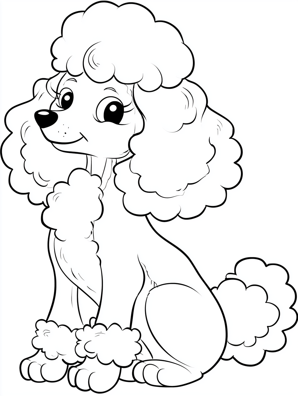 Bold and Easy Puppy Coloring Pages PDF - 15 Dog Breeds, Kids Activity
