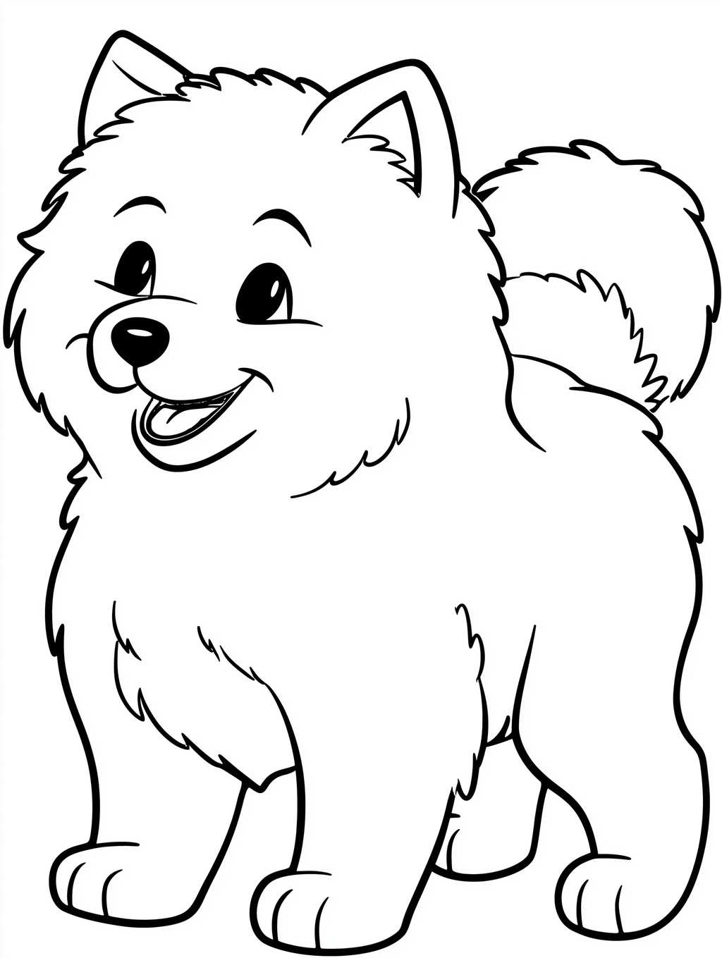 Easy Puppy Coloring Pages PDF - 20 Simple Dog Breeds, Kids Activity Book