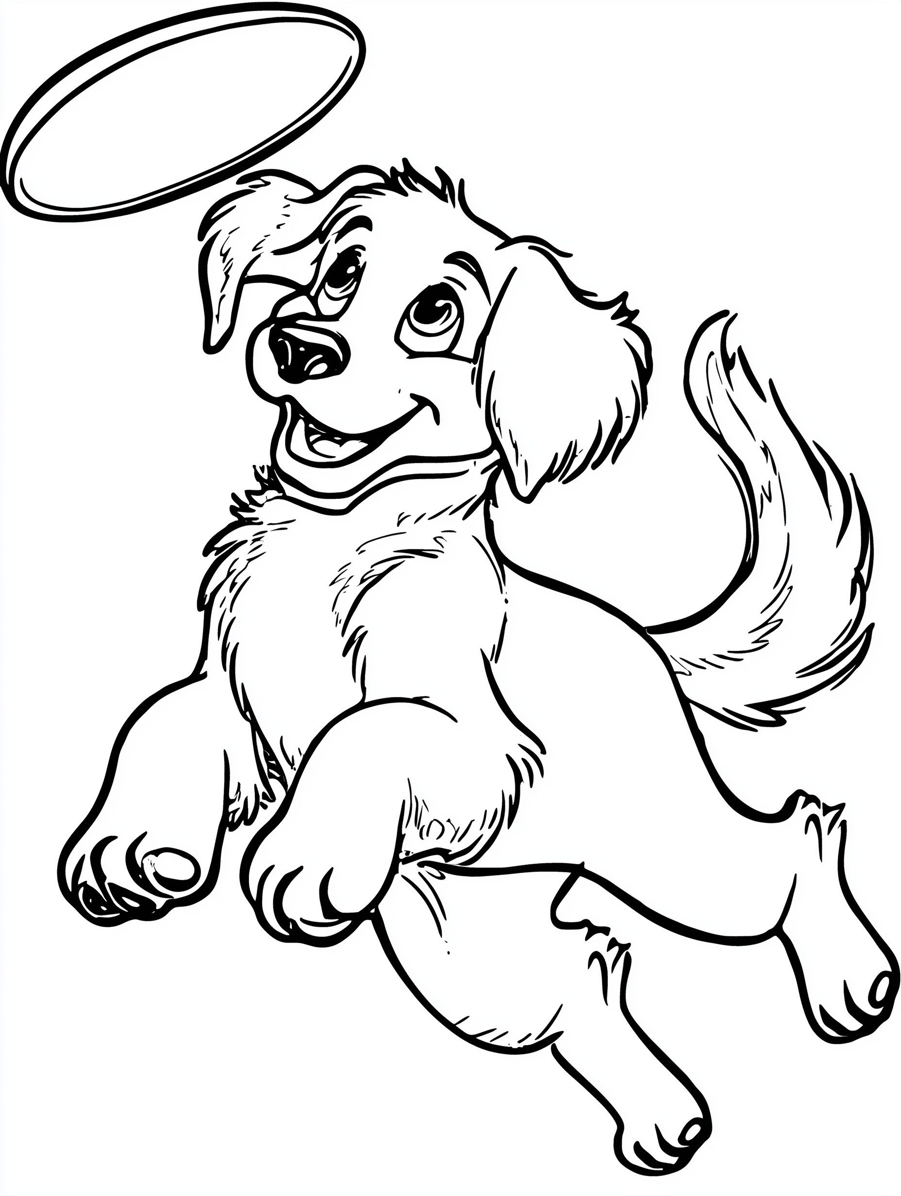 Cartoon Puppy Coloring Book PDF - 20 Fun Dog Breeds, Kids Activity Pages