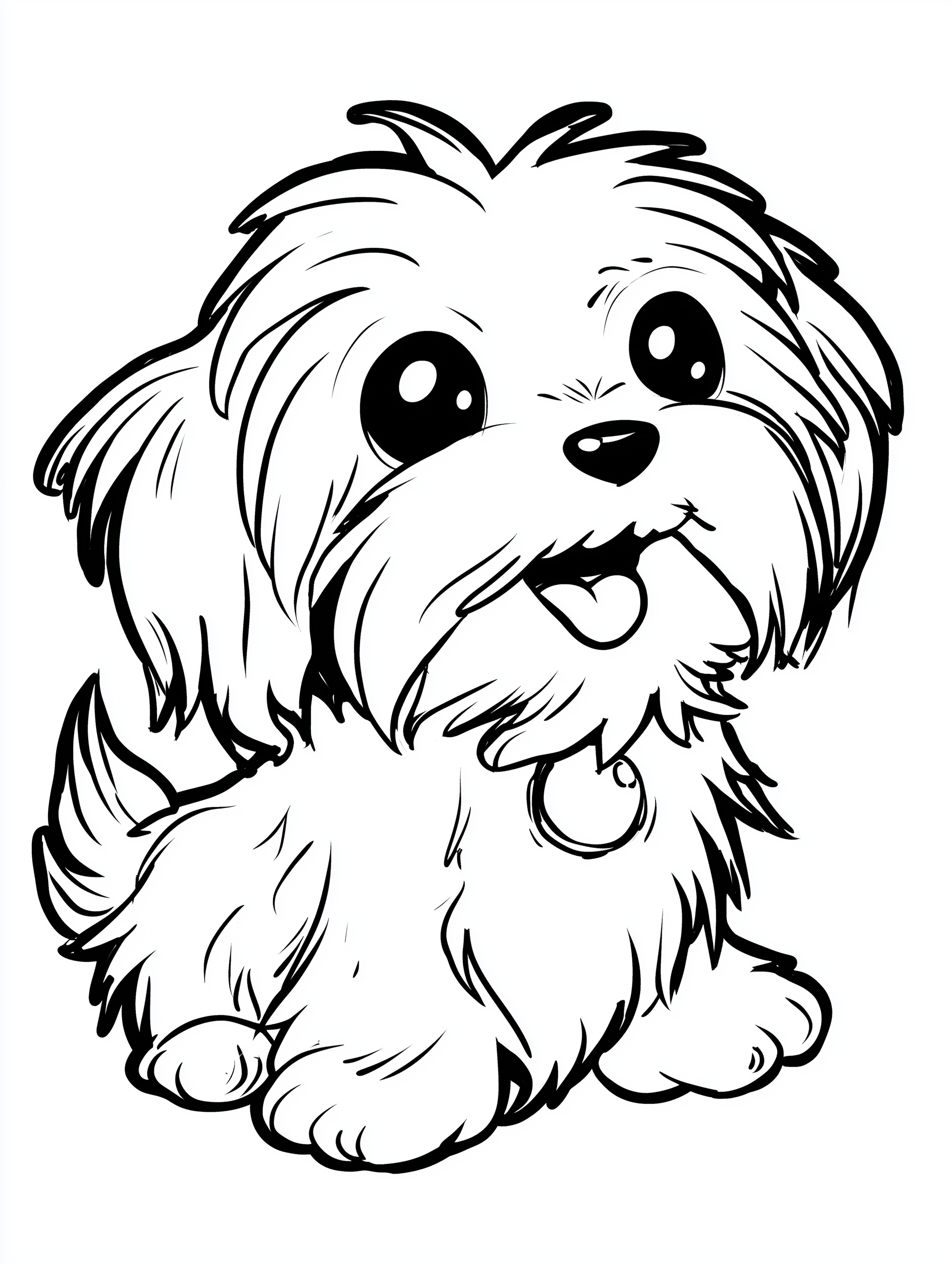Kawaii Puppy Coloring Book PDF - 50 Dog Breeds, Kids Activity Pages