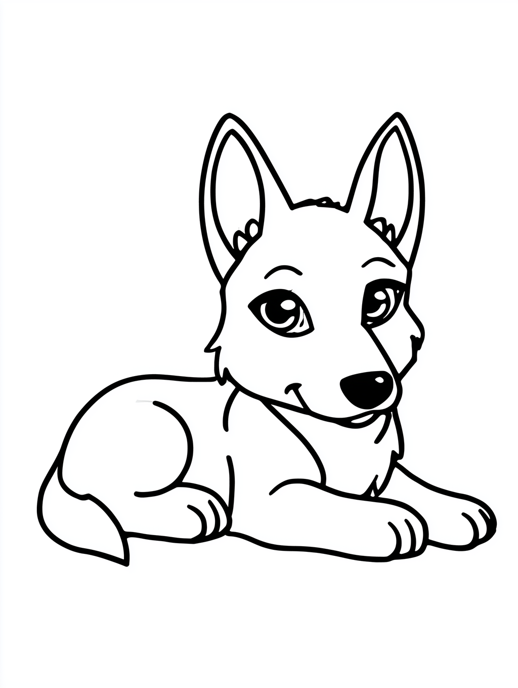 Kawaii Puppy Coloring Book PDF - 25 Dog Breeds, Kids Activity Pages