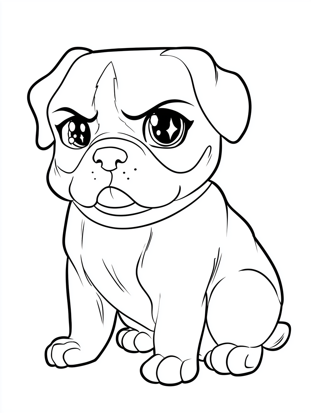 Kawaii Puppy Coloring Book PDF - 50 Dog Breeds, Kids Activity Pages