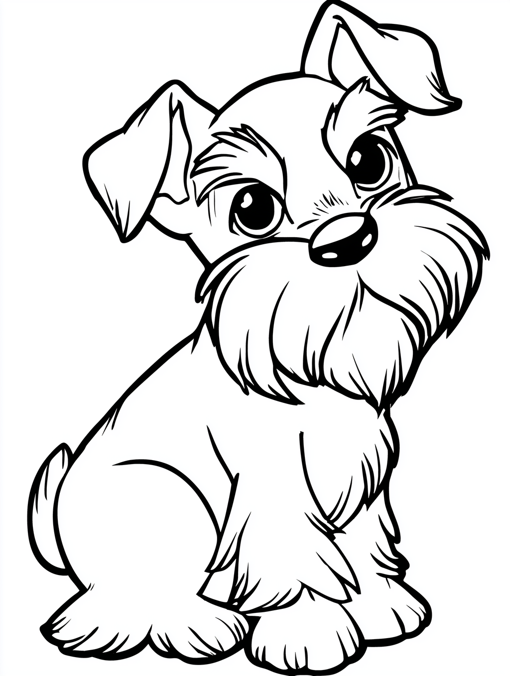 Kawaii Puppy Coloring Book PDF - 50 Dog Breeds, Kids Activity Pages