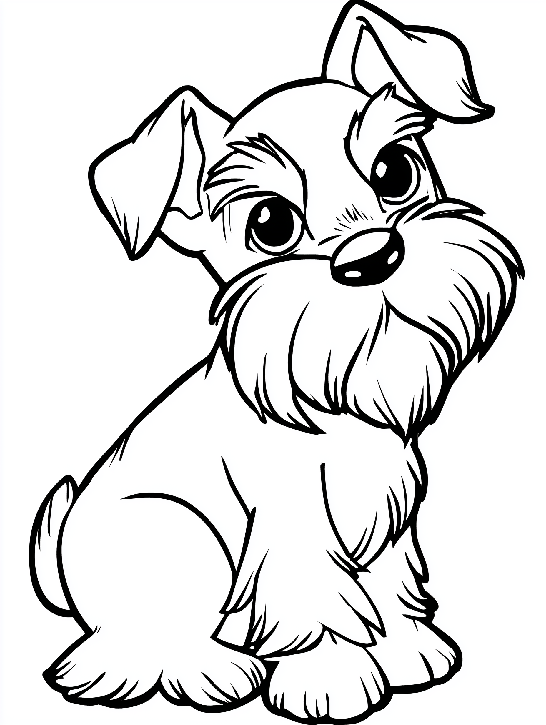 Kawaii Puppy Coloring Book PDF - 50 Dog Breeds, Kids Activity Pages