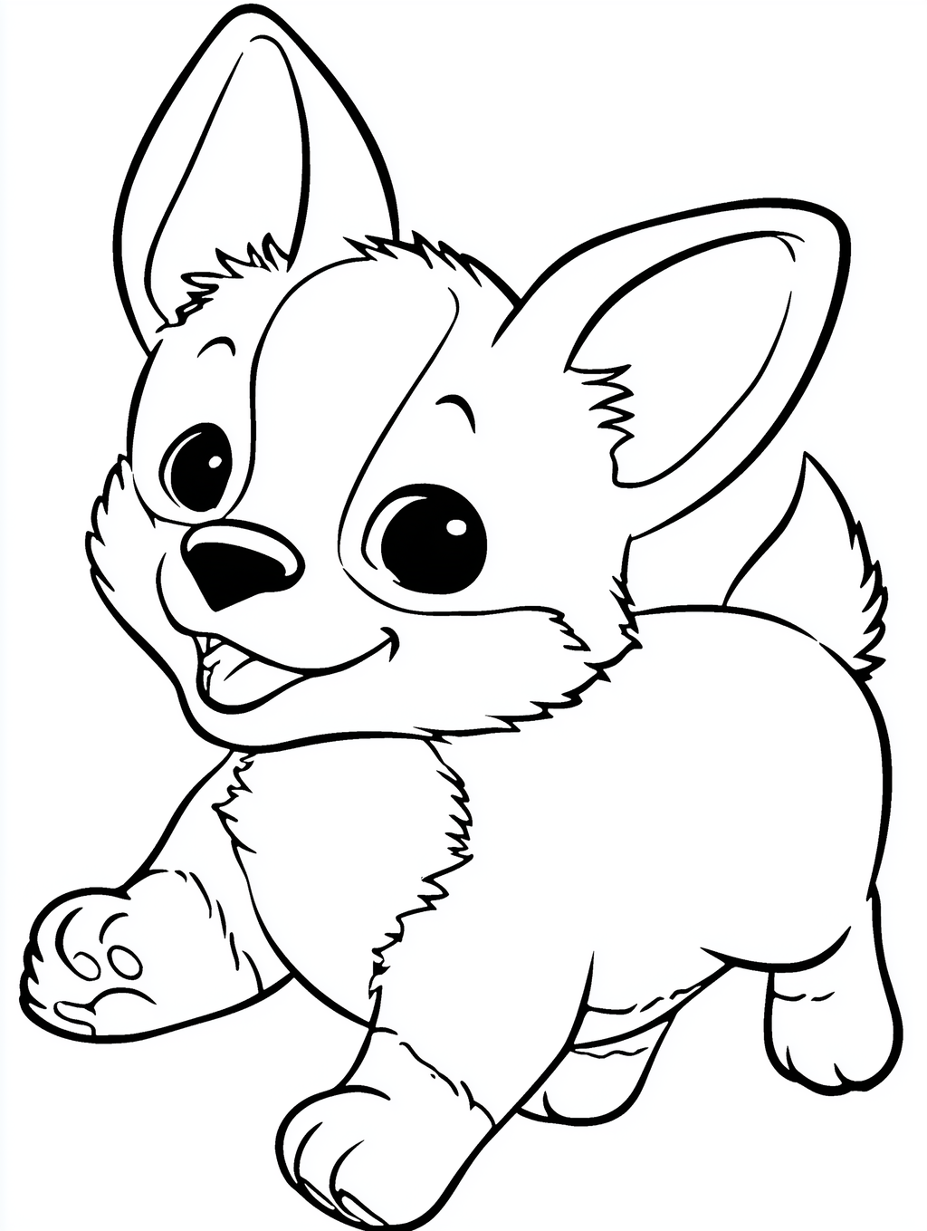 Bold and Easy Puppy Coloring Pages PDF - 15 Dog Breeds, Kids Activity