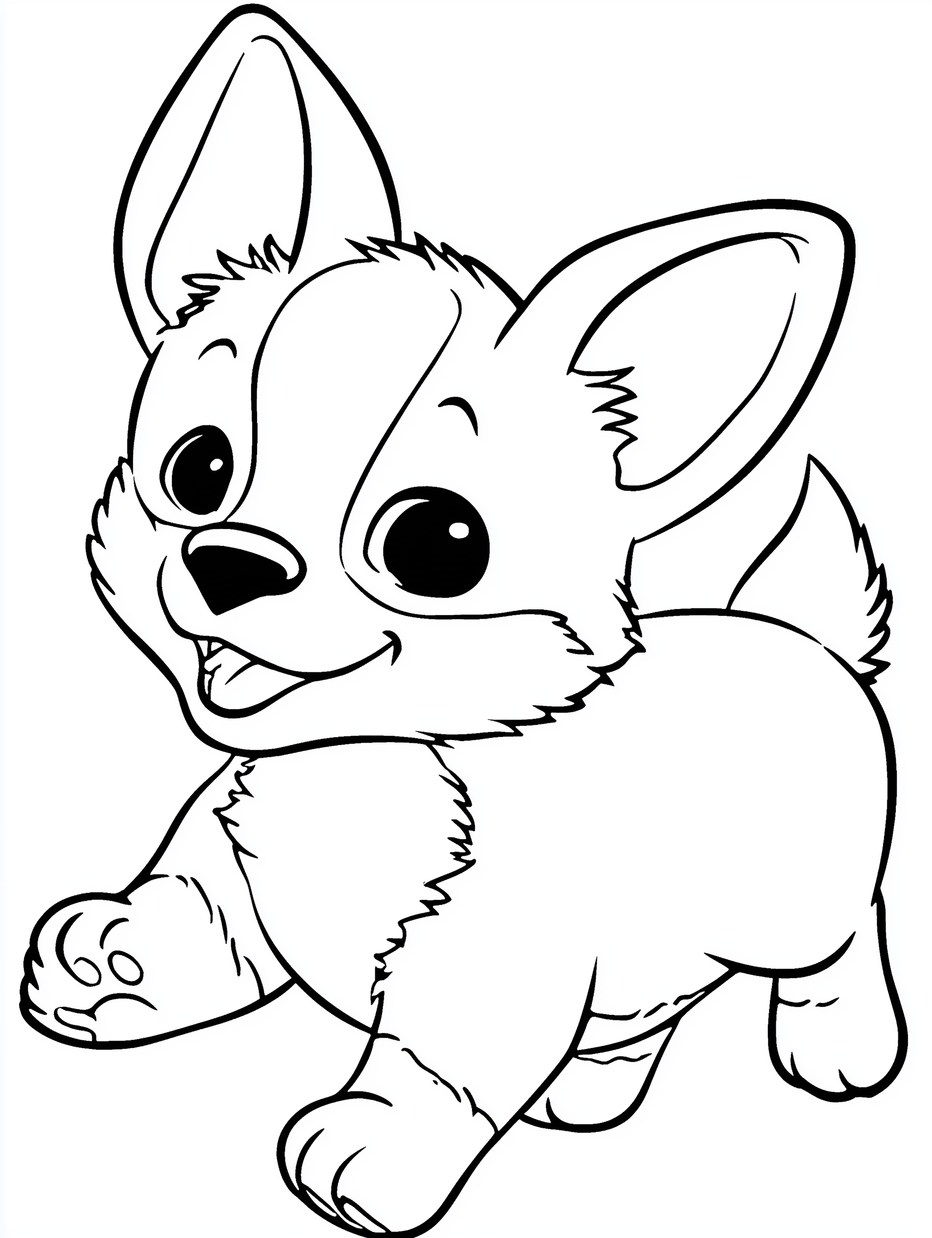 Bold and Easy Puppy Coloring Pages PDF - 15 Dog Breeds, Kids Activity