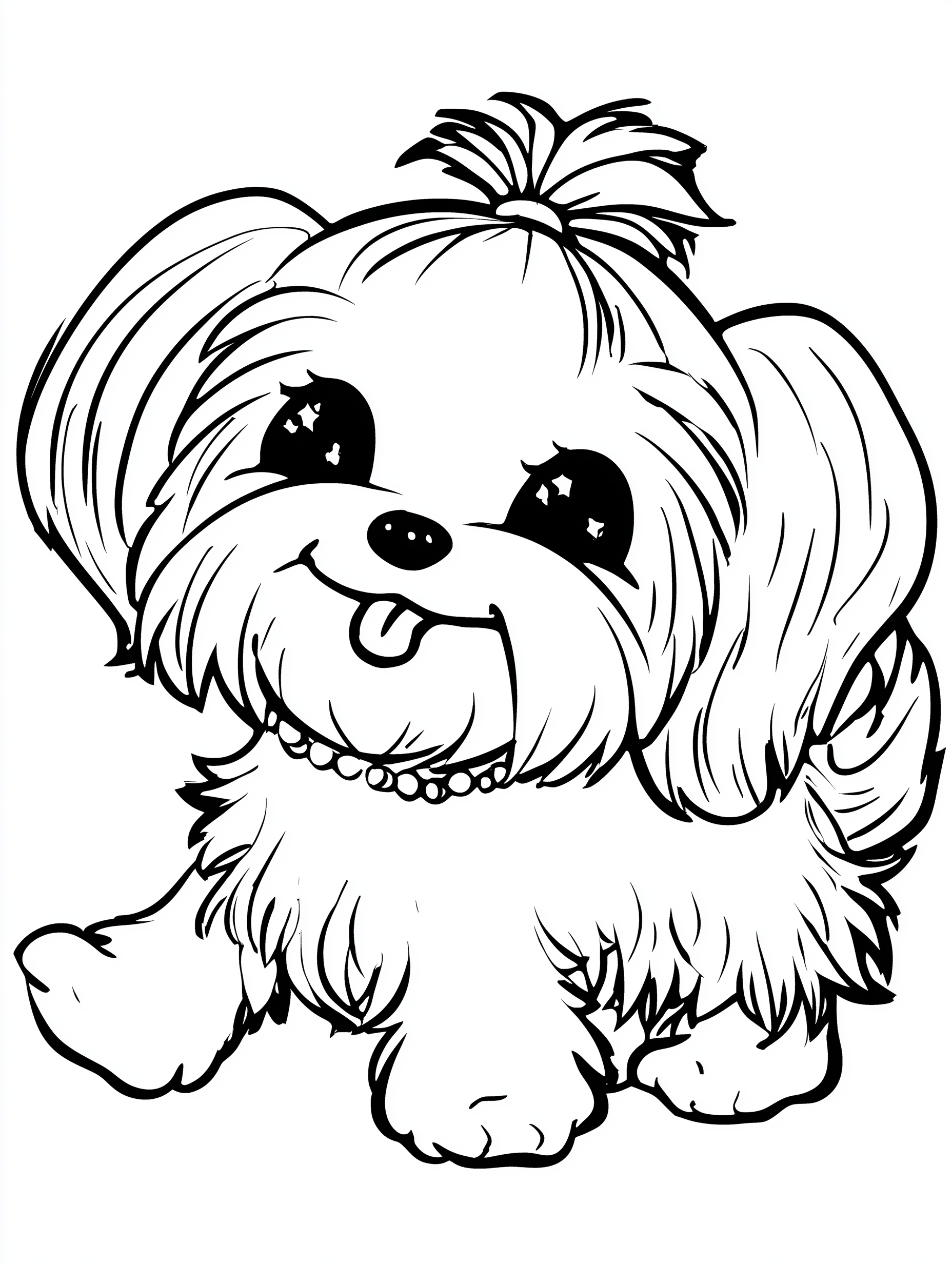 Kawaii Puppy Coloring Book PDF - 25 Dog Breeds, Kids Activity Pages