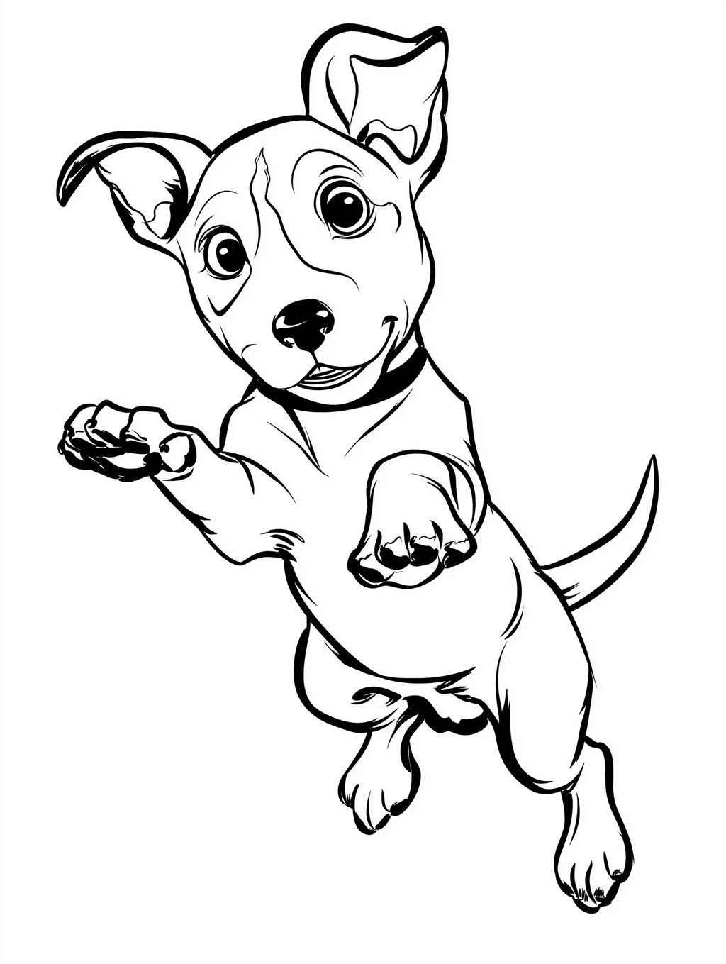 Cartoon Puppy Coloring Book PDF - 20 Fun Dog Breeds, Kids Activity Pages