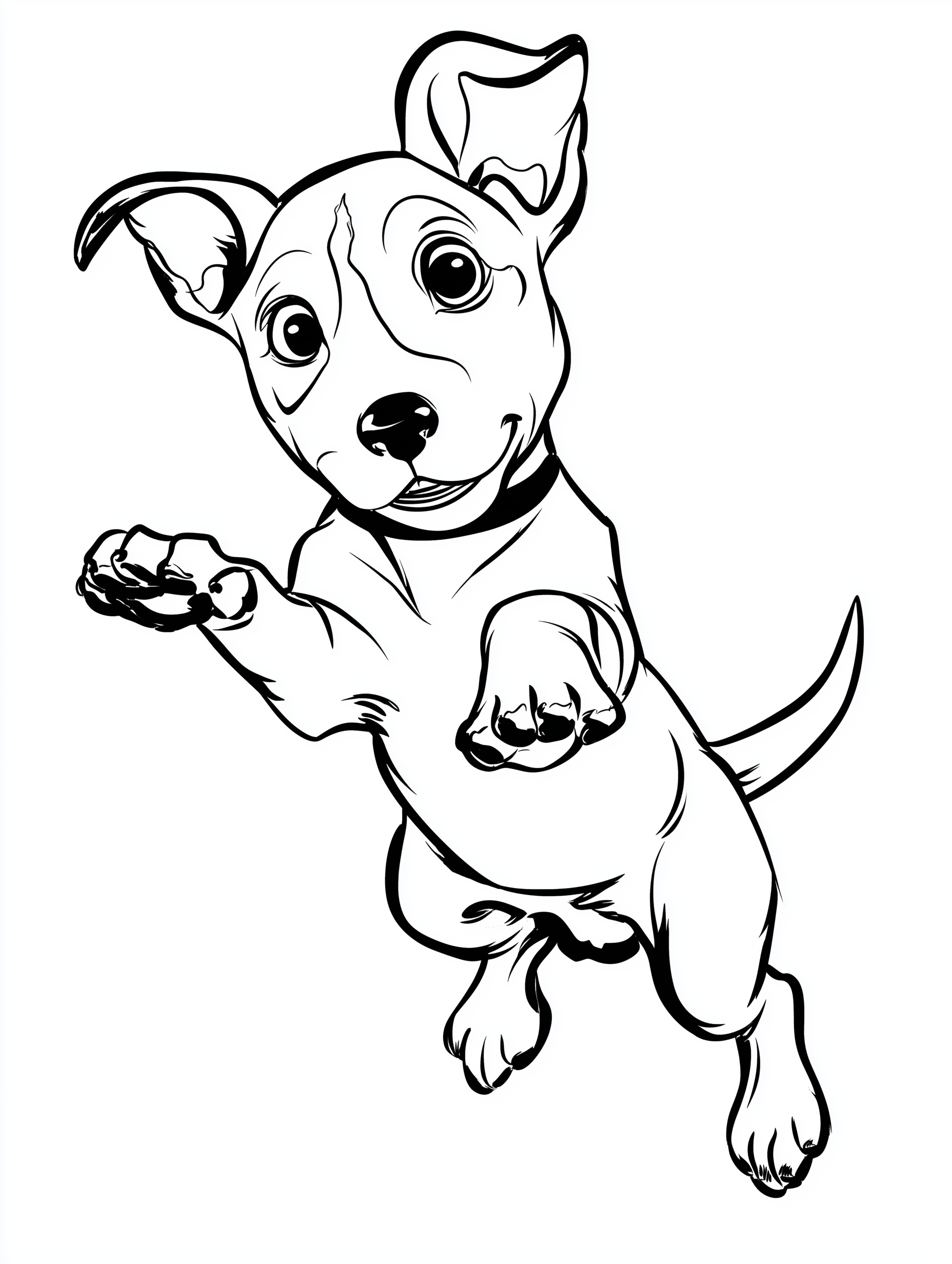 Cartoon Puppy Coloring Book PDF - 20 Fun Dog Breeds, Kids Activity Pages
