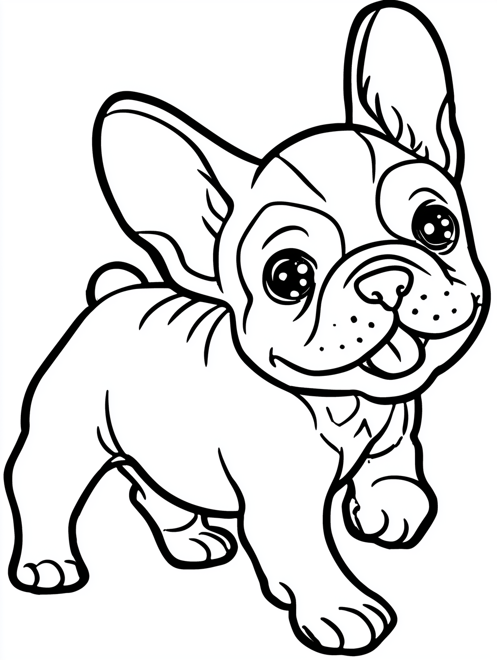 French Bulldog Coloring Book PDF - 20 Kawaii Puppy Pages, Kids Activity