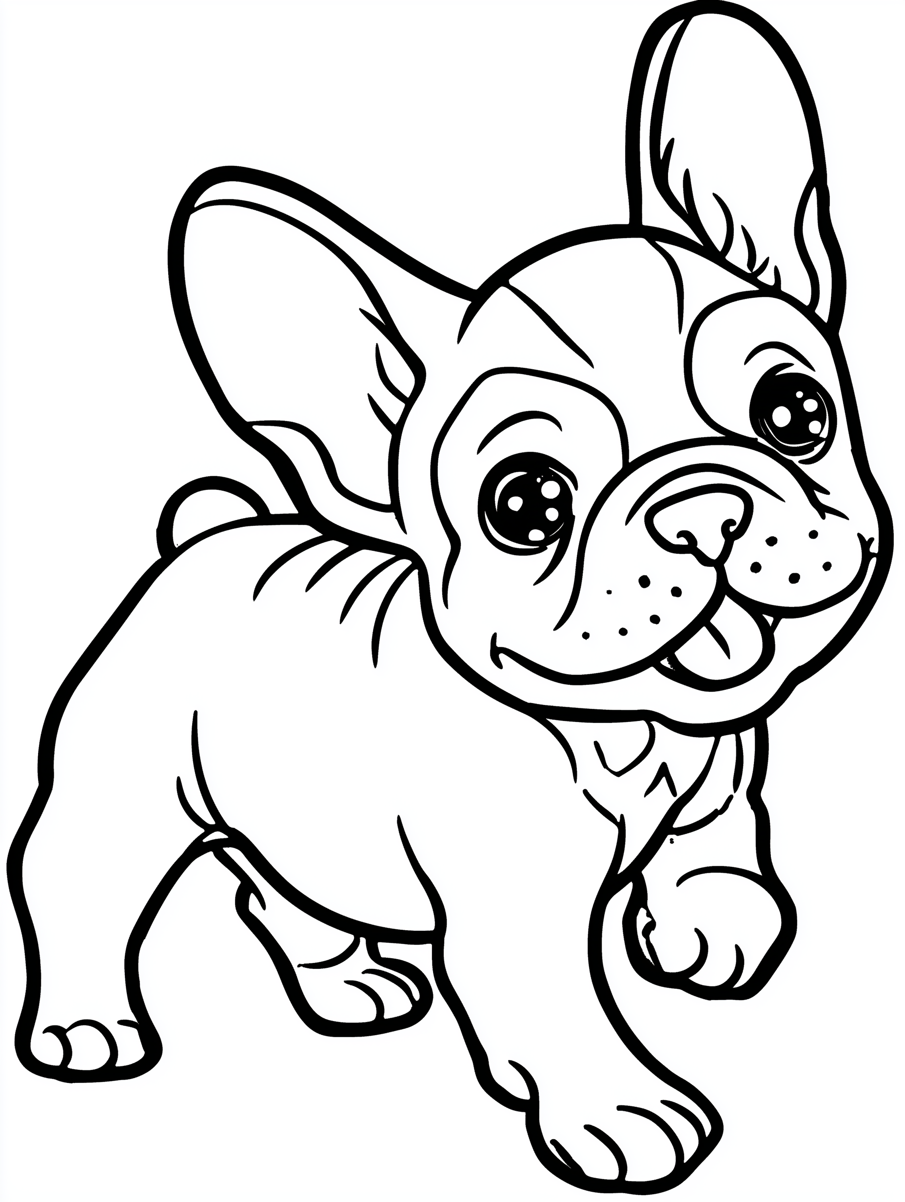 French Bulldog Coloring Book PDF - 20 Kawaii Puppy Pages, Kids Activity