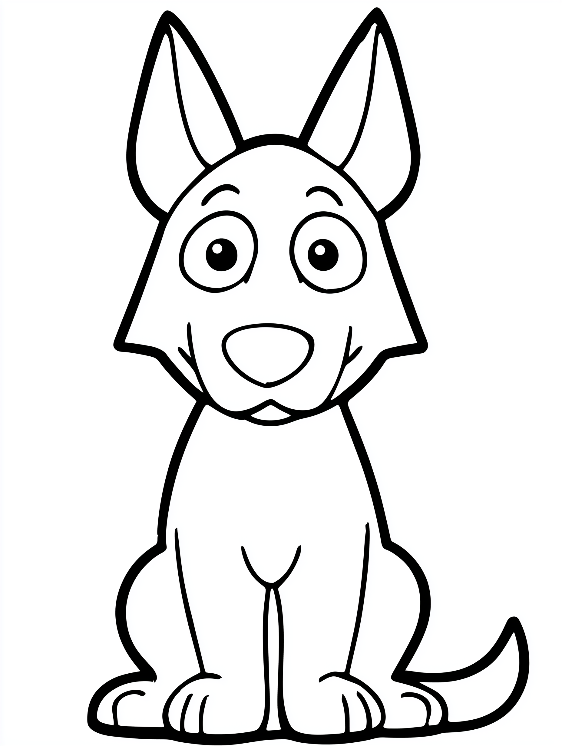 Simple Puppy Coloring Pages for Toddlers - 15 Easy Dog Designs PDF
