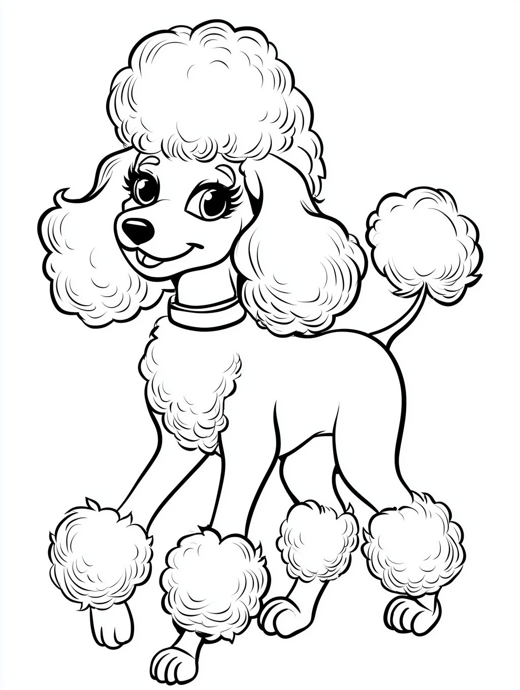 Cartoon Puppy Coloring Book PDF - 20 Fun Dog Breeds, Kids Activity Pages