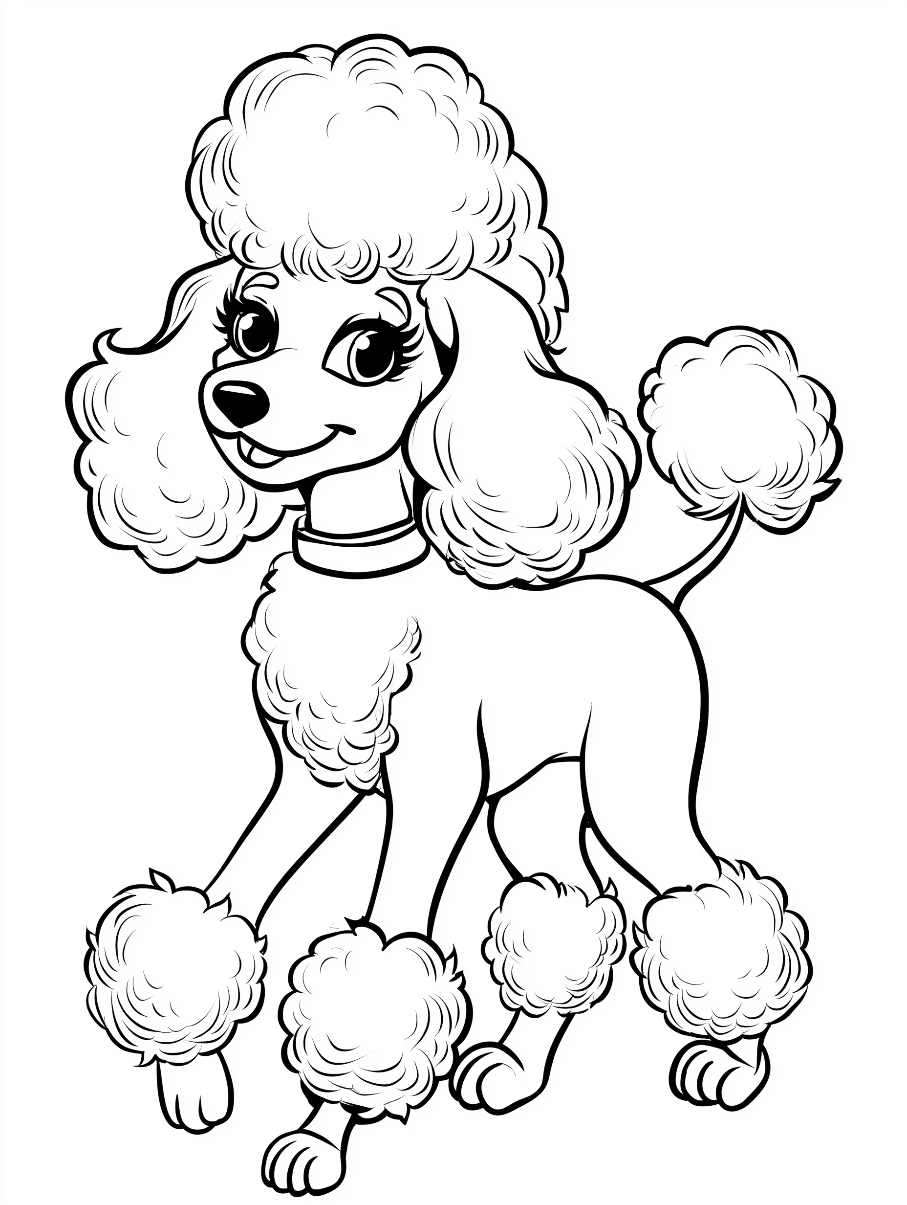 Cartoon Puppy Coloring Book PDF - 20 Fun Dog Breeds, Kids Activity Pages