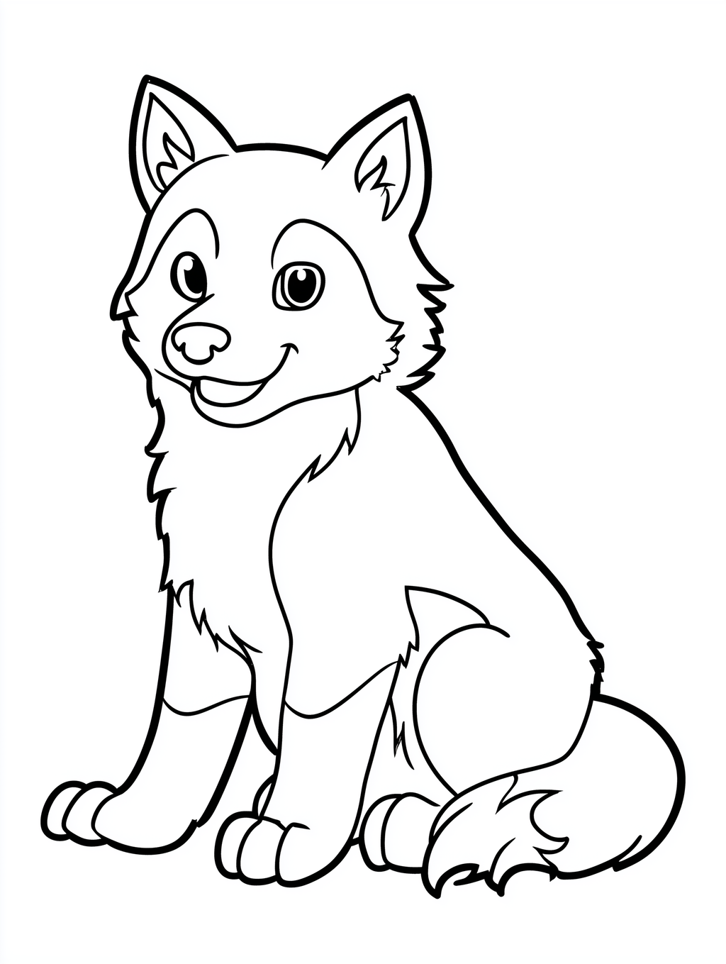 Bold and Easy Puppy Coloring Pages PDF - 15 Dog Breeds, Kids Activity