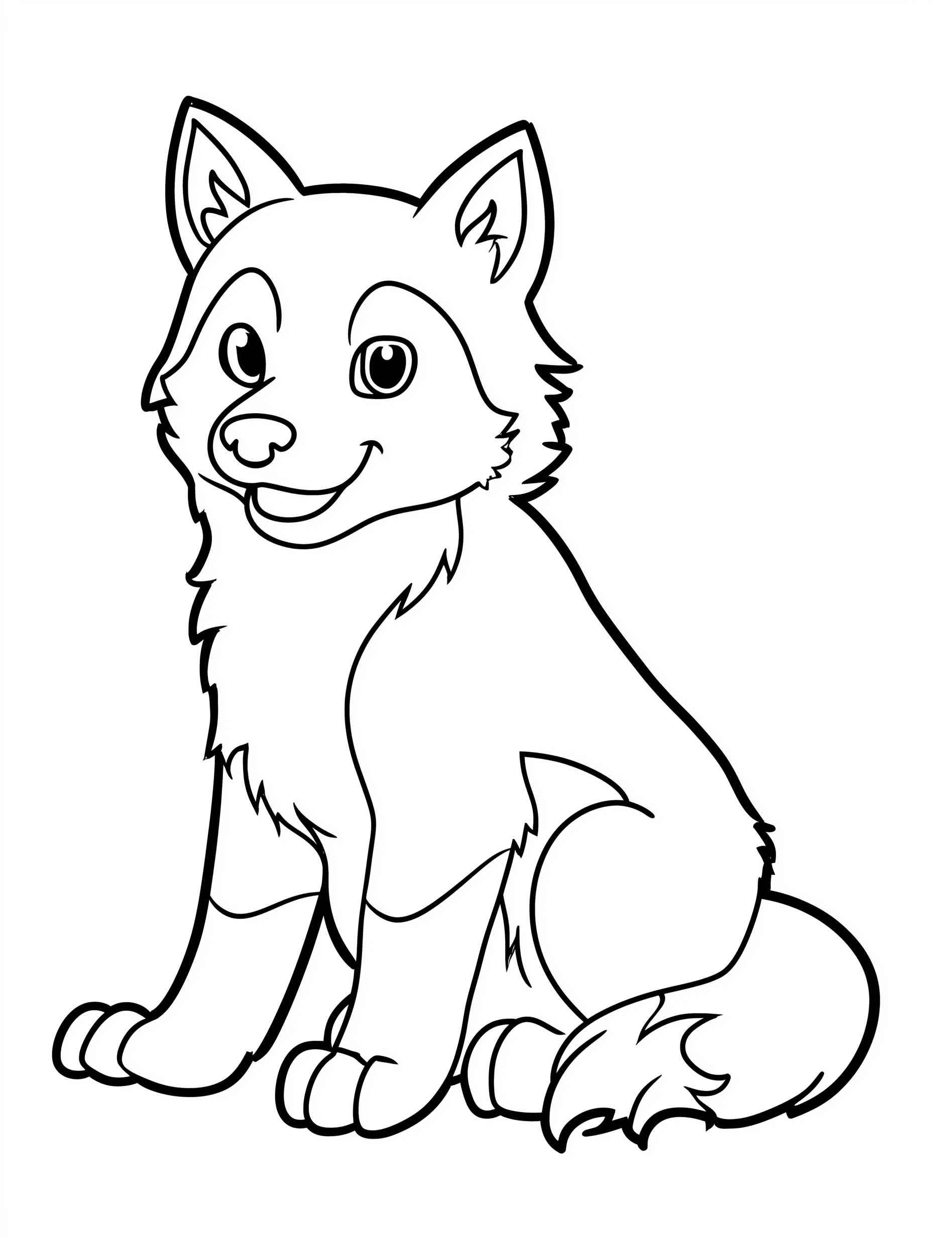 Bold and Easy Puppy Coloring Pages PDF - 15 Dog Breeds, Kids Activity