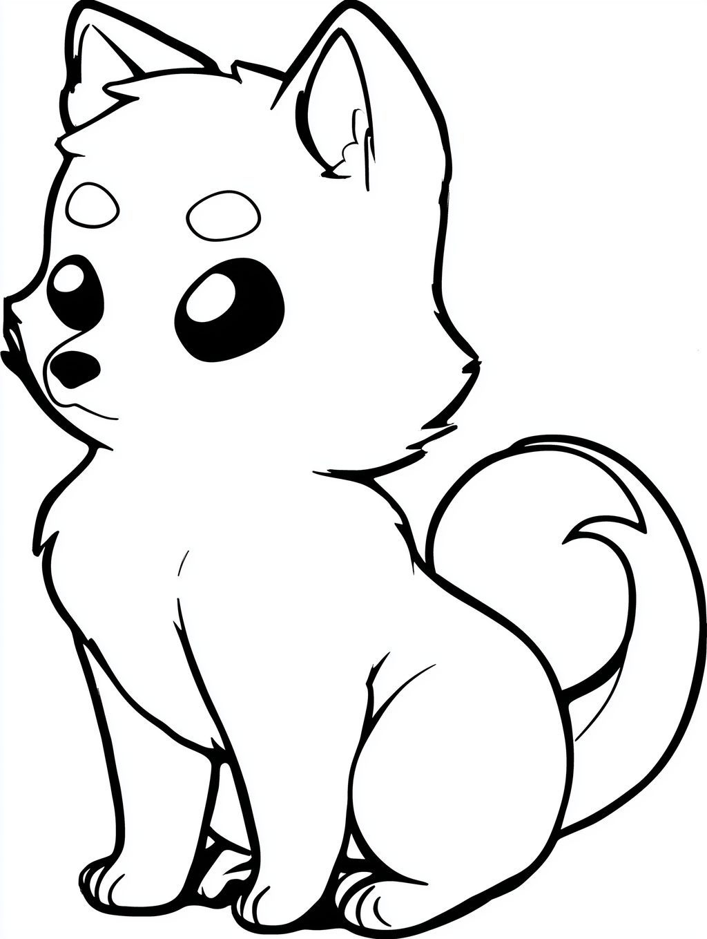 Easy Puppy Coloring Pages PDF - 20 Simple Dog Breeds, Kids Activity Book