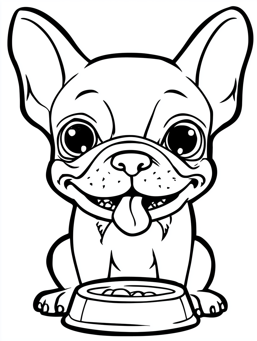 French Bulldog Coloring Book PDF - 20 Kawaii Puppy Pages, Kids Activity