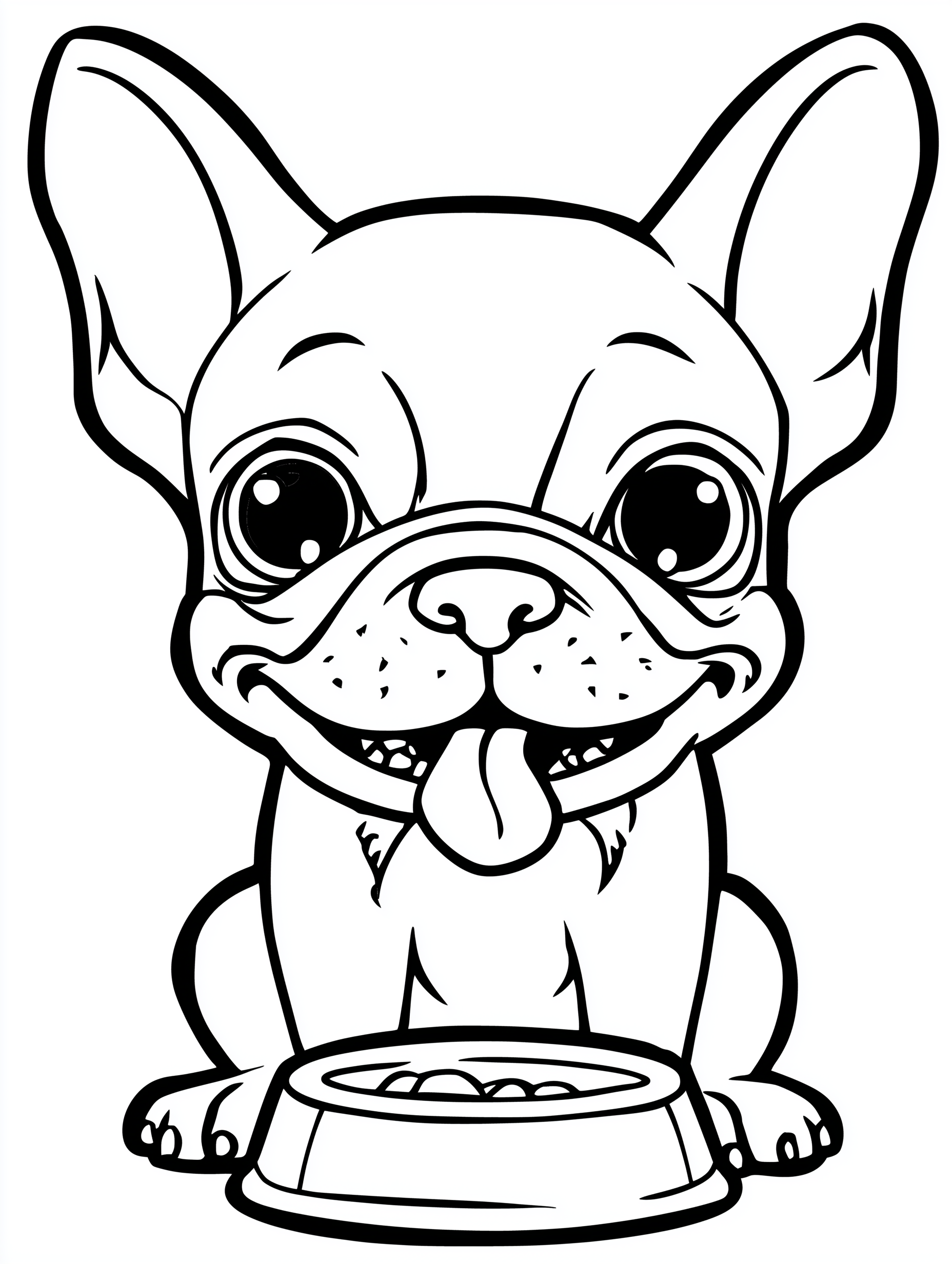 French Bulldog Coloring Book PDF - 20 Kawaii Puppy Pages, Kids Activity