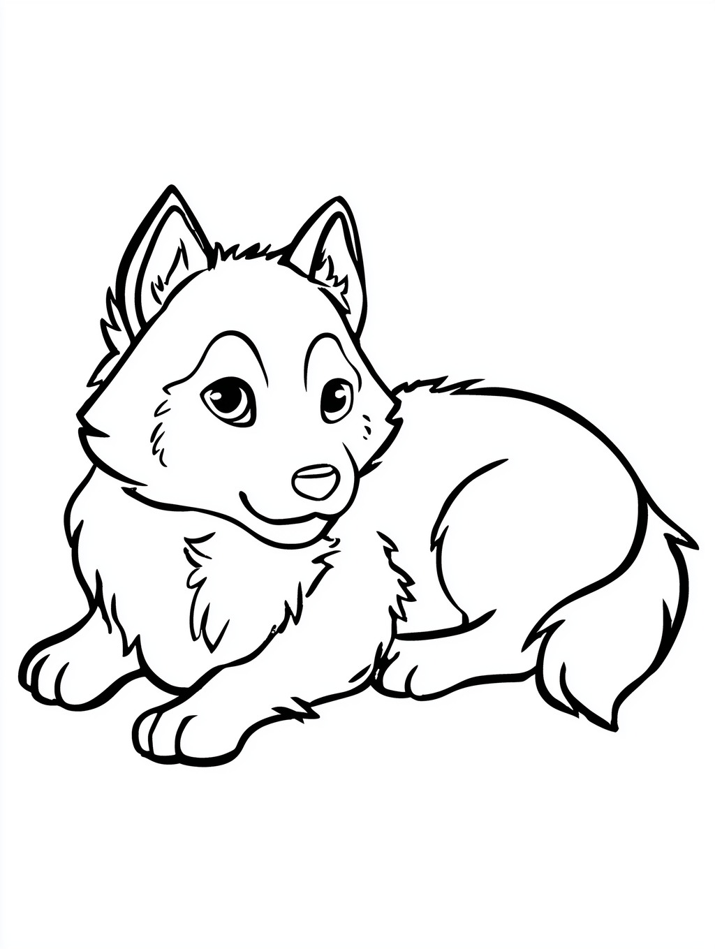 Easy Puppy Coloring Pages PDF - 20 Simple Dog Breeds, Kids Activity Book