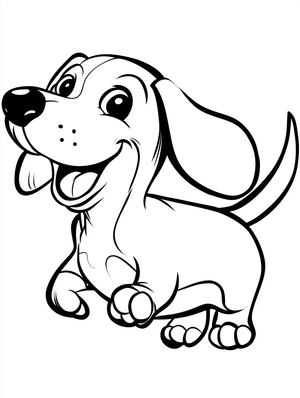 Bold and Easy Puppy Coloring Pages PDF - 15 Dog Breeds, Kids Activity