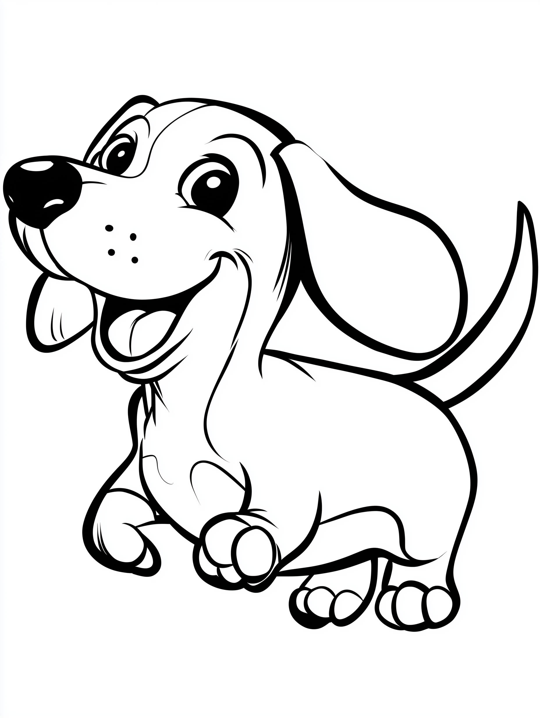 Bold and Easy Puppy Coloring Pages PDF - 15 Dog Breeds, Kids Activity