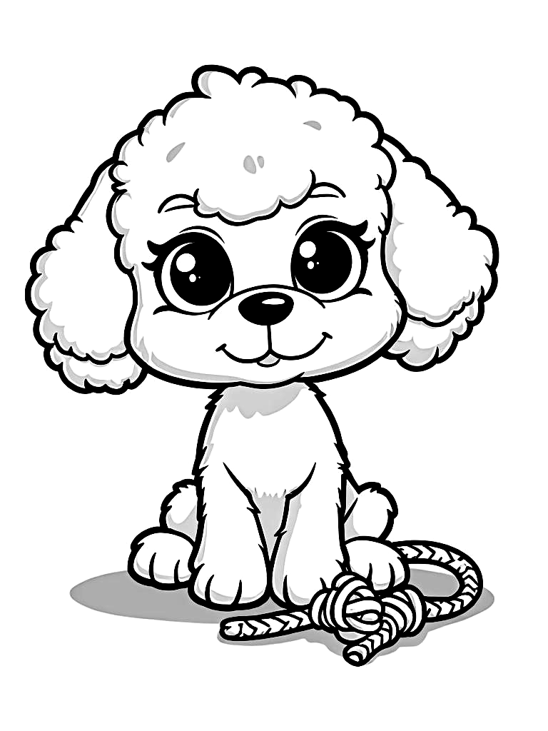Cute Kawaii Puppy Coloring Pages - 100 Adorable Dogs for Kids - Printable PDF - Instant Download