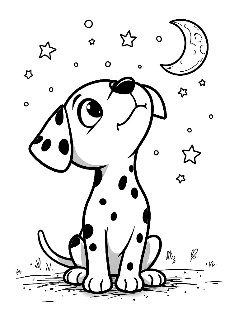 Easy Simple Puppy Coloring Pages - 15 Dogs for Kids - Printable PDF - Instant Download